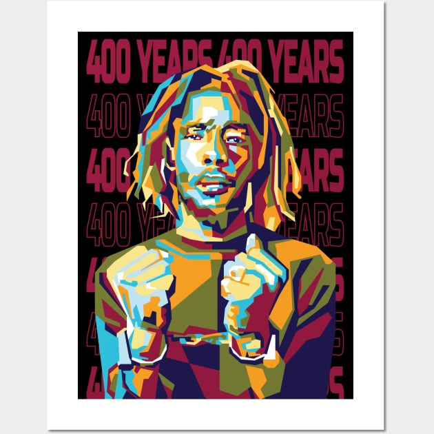 Abstract reggae-400 years in WPAP Wall Art by smd90